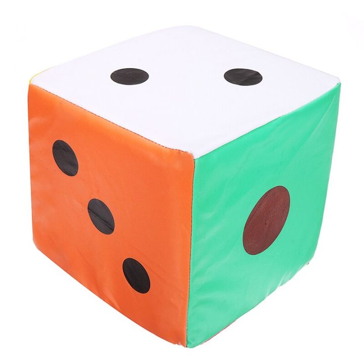 20cm-giant-sponge-faux-leather-dice-six-sided-game-toy-party-playing-school-group-family-party-gambling-outdoor-multicolor-dices