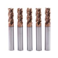 5PCS HRC55 8mm Solid Carbide Endmills Endmill D8X20XD8X60L 4 Flute Standard Length Side Milling Slotting Profiling Face Mill