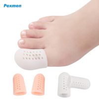 ❆▪✑ Pexmen 2/4Pcs Gel Toe Protectors Toe Caps Sleeves Prevent Pain Relief for Corns Calluses Blisters and Ingrown Toenails