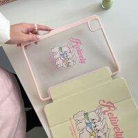 ขายดี YJ99529 - / ขายดีมากเคสกระต่ายน่ารักสำหรับ IPad 10th 10.9 2022,10.5 10.2 9.7 Pro 12.9 11 Mini 6 Air 5 4พร้อมช่องใส่ดินสอ