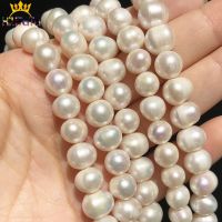 9-10mm High Quality Natural Freshwater Pearls Round Beads For Jewelry Making DIY Bracelet Necklace Accessories 15 Strands