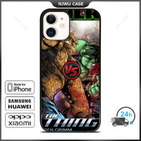 Hulk Vs Thing Phone Case for iPhone 14 Pro Max / iPhone 13 Pro Max / iPhone 12 Pro Max / XS Max / Samsung Galaxy Note 10 Plus / S22 Ultra / S21 Plus Anti-fall Protective Case Cover