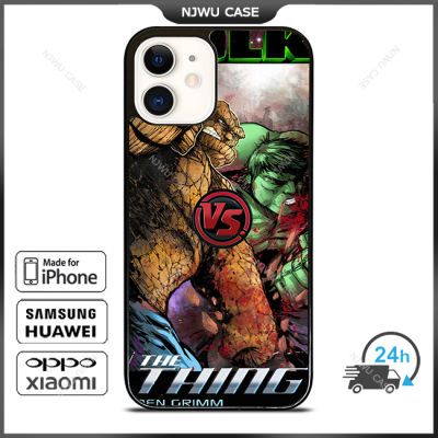 Hulk Vs Thing Phone Case for iPhone 14 Pro Max / iPhone 13 Pro Max / iPhone 12 Pro Max / XS Max / Samsung Galaxy Note 10 Plus / S22 Ultra / S21 Plus Anti-fall Protective Case Cover