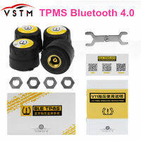 บลูทูธยางรถยนต์ความดันปลุก TPMS ตรวจสอบระบบ4เซ็นเซอร์ภายนอกสากลสำหรับบลูทูธ4.0 Android IOS ศัพท์