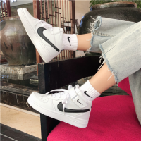 【Limited Time Low Price】AF1 Reflective Women High-top Shoes Sneakers Chic Sports Shoes White Shoes Ready Stock