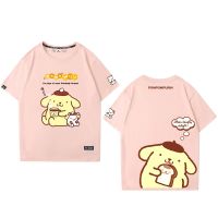 เสื้อยืดลายการ์ตูนน่ารัก,1 Kawaii Sanrio เสื้อยืดอนิเมะน่ารักแขนสั้นผ้าคอตตอนสวมใส่สบายไม่เหมือนใครของขวัญสำหรับเด็ก