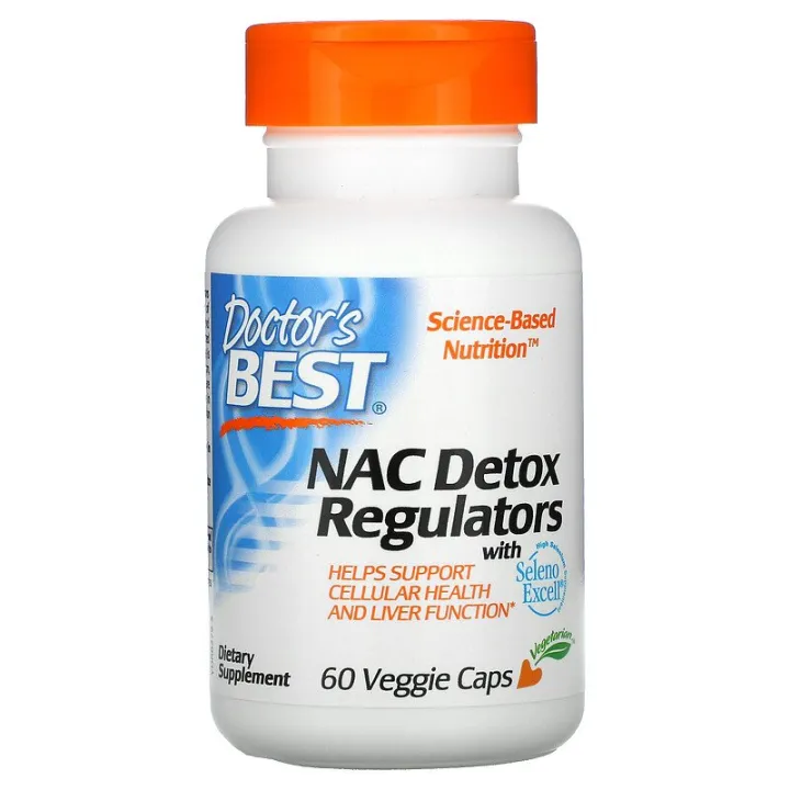 Doctor's Best, NAC Detox Regulators, 60 Veggie Caps EXP DATE 03/2024