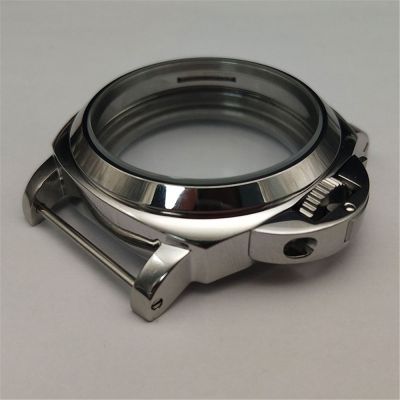 44Mm Watch Case Polished 316 Stainless Steel Mineral Glass Shell Cover For Eta 6497/6498 For ST36 Movement Accessories