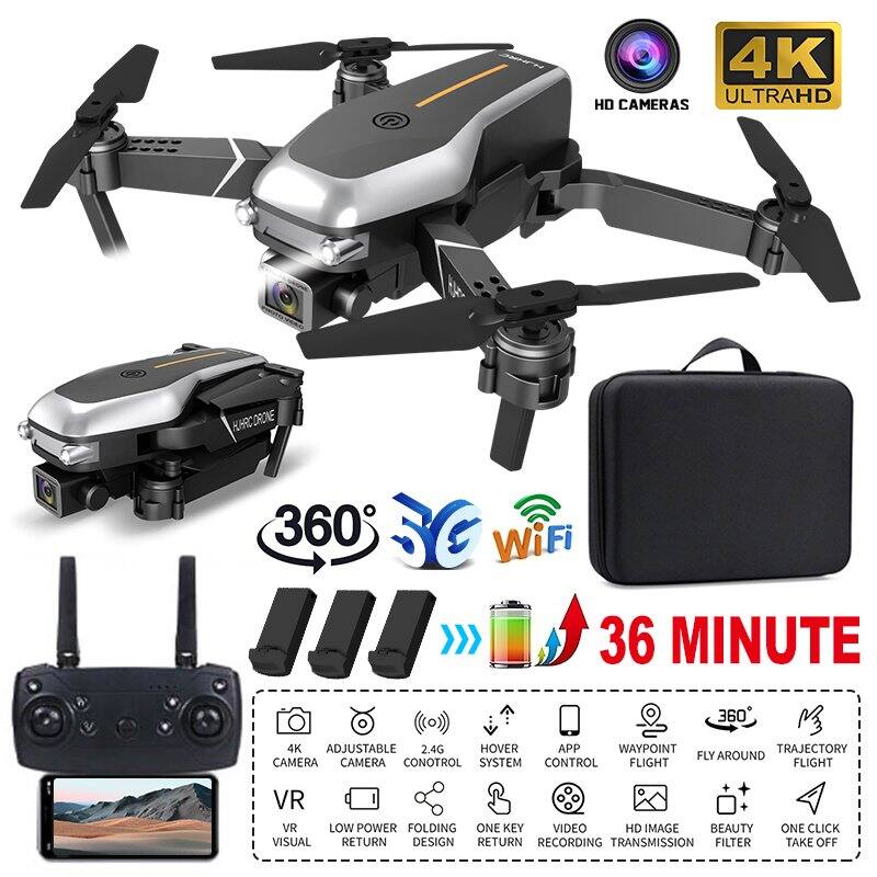 Drone X Pro Dual Camera WIFI FPV 2.4G 4K HD Foldable Selfie RC Quadcopter NEW 