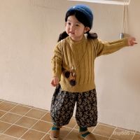 Left Xiaoran childrens clothing 2023 autumn new solid color wool pullover ZEPNTH