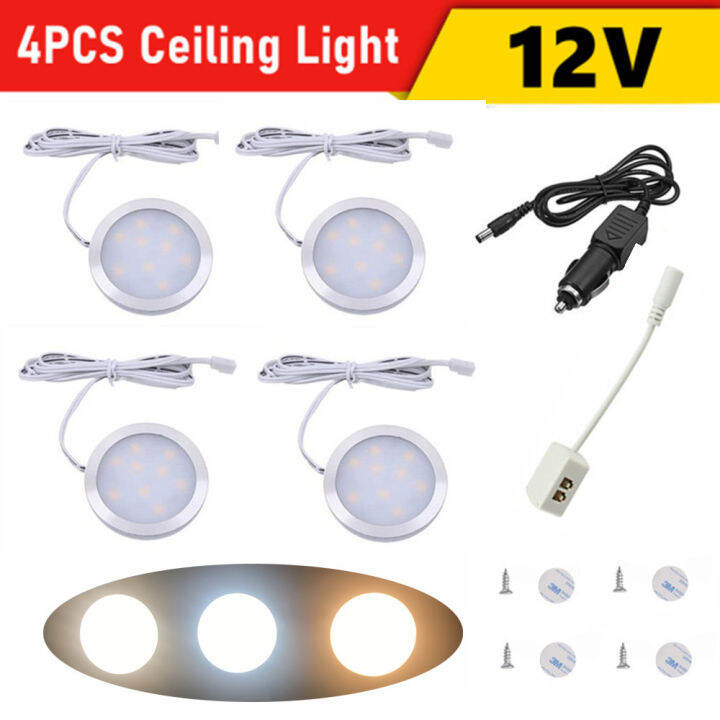 4PCS Interior Lighting 12 volt Caravan RV Motorhome Camper Van Trailer ...