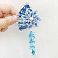 【No-profit】 （hgestore） พัดลมมีพู่กิ๊ฟหนีบผมมียาง Hanfu Ancientry ของญี่ปุ่นแฟนขนาดเล็กของเด็กผู้หญิงคอสเพลย์ฮาโลวีน