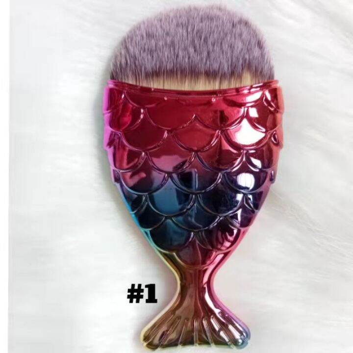 Mermaid kabuki brush with cover Lazada PH