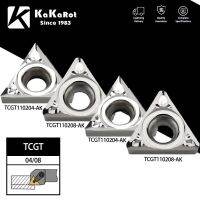 KaKarot 10pcs Carbide Insert TCGT110204 TCGT110208 AK เครื่องมือกลึงอลูมิเนียม CNC Cutter สามารถจัดทําดัชนี TCMT110204 TCMT110208