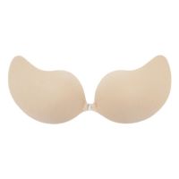 1 Piece Self Adhesive Bra Invisible Cover Bra Pad Sexy Strapless Breast Petals for Party Gym Beige A