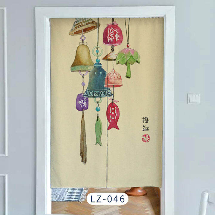 Japanese style Kitchen divide door Curtain 100CM width door Curtain With Rod Living room