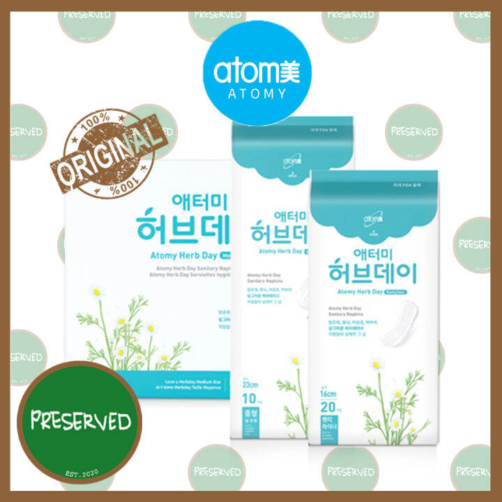 Atomy Herb Day Sanitary Napkins Korea Lazada PH