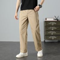 HOT11★Mens Cal Cargo กางเกงผ้าฝ้ายผู้ชายหลวมตรงกางเกงทำงานกางเกง Slim Fit Joggers ชาย Plus ขนาดใหญ่6XL