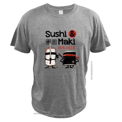 เสื้อยืด Sushi And Maki วัฒนธรรมญี่ปุ่น Ducfrench-Food