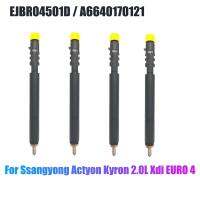 4PCS New CRDI-Diesel Fuel Injector Nozzle EJBR04501D / A6640170121 for Ssangyong Actyon Kyron 2.0L Xdi EURO 4 -Delphi