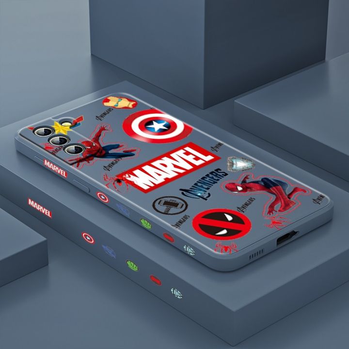 marvel-hero-cute-avengers-for-samsung-galaxy-s22-s21-ultra-s20-s10-note20-plus-pro-lite-fe-liquid-left-silicone-soft-phone-case-phone-cases