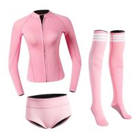 Moon STARer Womens Wetsuit ชุดดำน้ำถุงน่องความร้อนซิปด้านหน้าสำหรับว่ายน้ำ