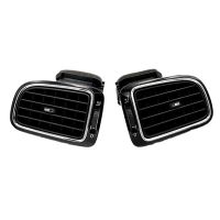 Left&amp;Right A/C Air Outlet Vent Grill Cover Dashboard Air Outlet Vent Central Dashboard Air Outlet Cover for VW Polo 2011-2018 6RD819703 6RD819704