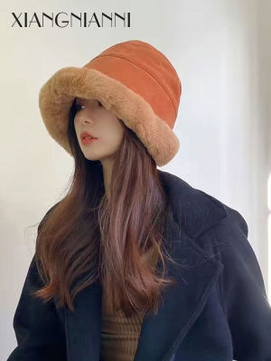 XIANG NIAN NI หมวกหมวกการป้องกันหูของผู้หญิง,หมวกขนแกะหนาอบอุ่นฤดูใบไม้ร่วงและฤดูหนาวหนาหมวกชาวมองโกลชาวประมง