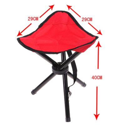 ：“{—— 1Pcs New Folding Stool Fishing Chair Outdoor Camping Hiking Picnic Q Folding Chair Travel Beach Stool With Bag Easy To Carry