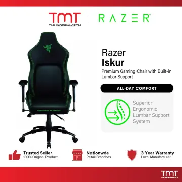 Best Buy: Razer Iskur Gaming Chair with Built-in Lumbar Support Dark Gray  RZ38-02770300-R3U1