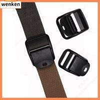 WENKEN 2pcs มี2ขนาด หัวเข็มขัดปลดด้านข้าง ฮาร์ดแวร์คู่ พลาสติกสีดำ หัวเข็มขัดโค้งมน ที่มีคุณภาพสูง ปรับได้ปรับได้ ชิ้นส่วนเข็มขัดกระเป๋าเป้สะพายหลัง เครื่องมือกลางแจ้งสำหรับกิจกรรมกลางแจ้ง