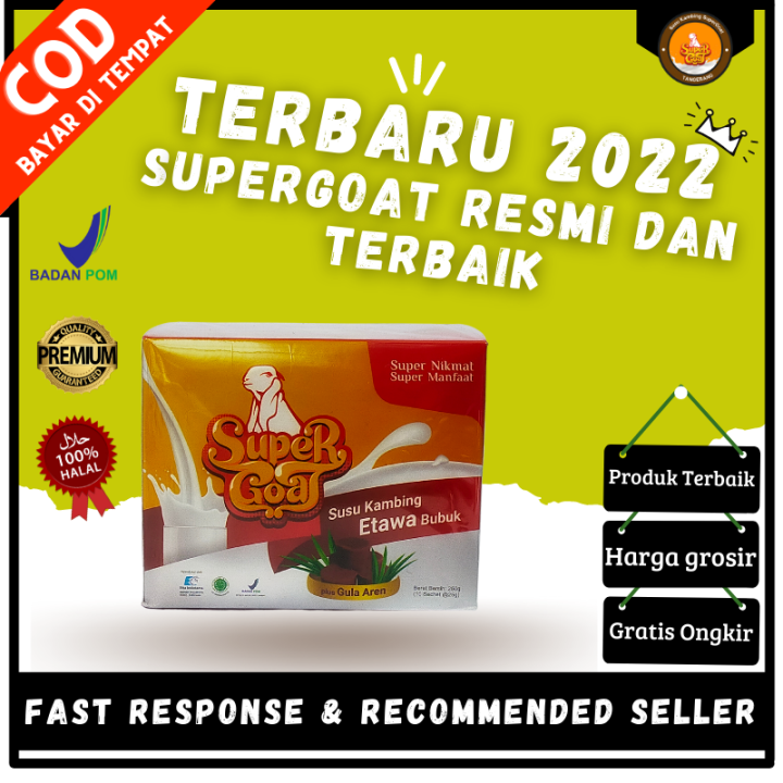 SUPERGOAT SUSU KAMBING ETAWA DENGAN GULA AREN / SUSU SUPER GOAT 1 BOX ...