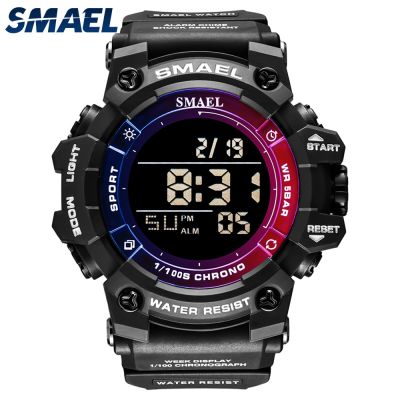 （A Decent035）Watches50MWatch ดิจิตอล SMAELClock นาฬิกาปลุก BigMale 8046นาฬิกาข้อมือผู้ชาย