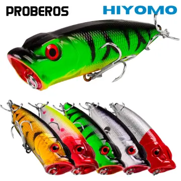 PROBEROS 1PCS Floating Popper Wobblers 8cm-10g Topwater Fishing Lures  Artificial Hard Baits Crankbaits Bass Fishing Tackle