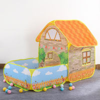 Kids Childrens Toy Tents House For Kids With Courtyard Garden Crawling Folding Tent Boy Girls Play Tent Ball Pool Children Gift