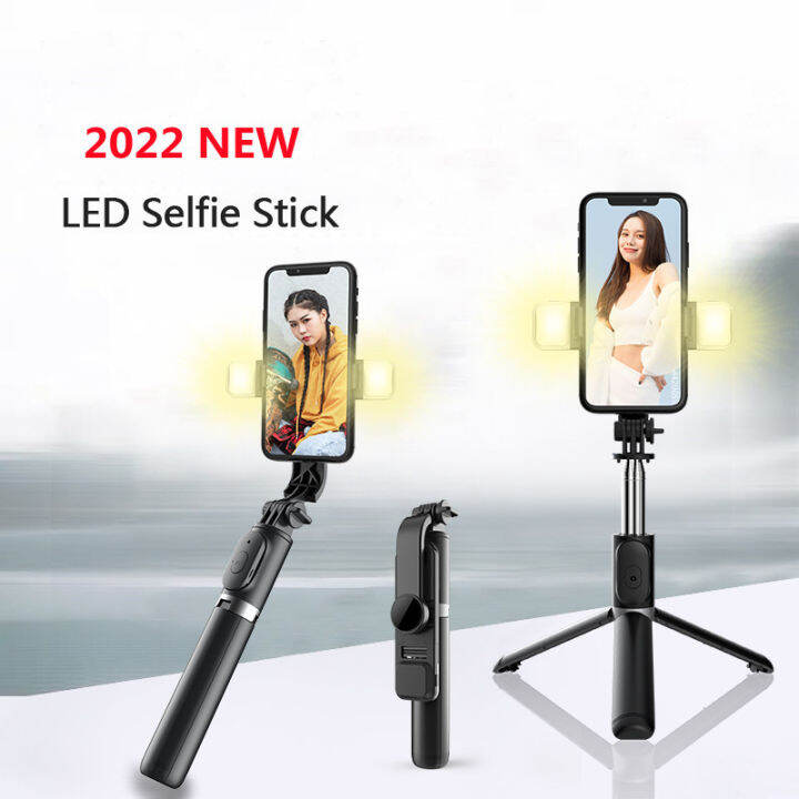 roreta-2022ใหม่ไร้สายบลูทูธ-s-elfie-ติดขาตั้งกล้องที่มีการเติมแสงชัตเตอร์การควบคุมระยะไกลสำหรับ-ios-a-ndroid-มาร์ทโฟน