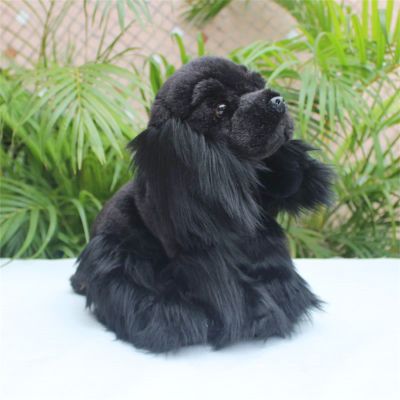 ค็อกเกอร์สแปเนียลอังกฤษคุณภาพสูงอะนิเมะสุนัข Plushie น่ารักของเล่นตุ๊กตาสัตว์เหมือนจริงจำลองตุ๊กตายัดไส้ของขวัญของเล่น Kawai