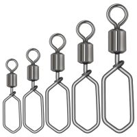 [MEESS] 20Pcs/Lot Stainless Steel Fishing Barrel Swivel Snap Pin Safety Snaps Hooks Lures Connector Snap Fishing Accessories