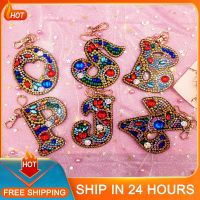 DIY Diamond Keychain Diamond Painting Letter A-Y Keyring Keychains Cross Stitch Embroidery Women Bag Key Chain Decoration