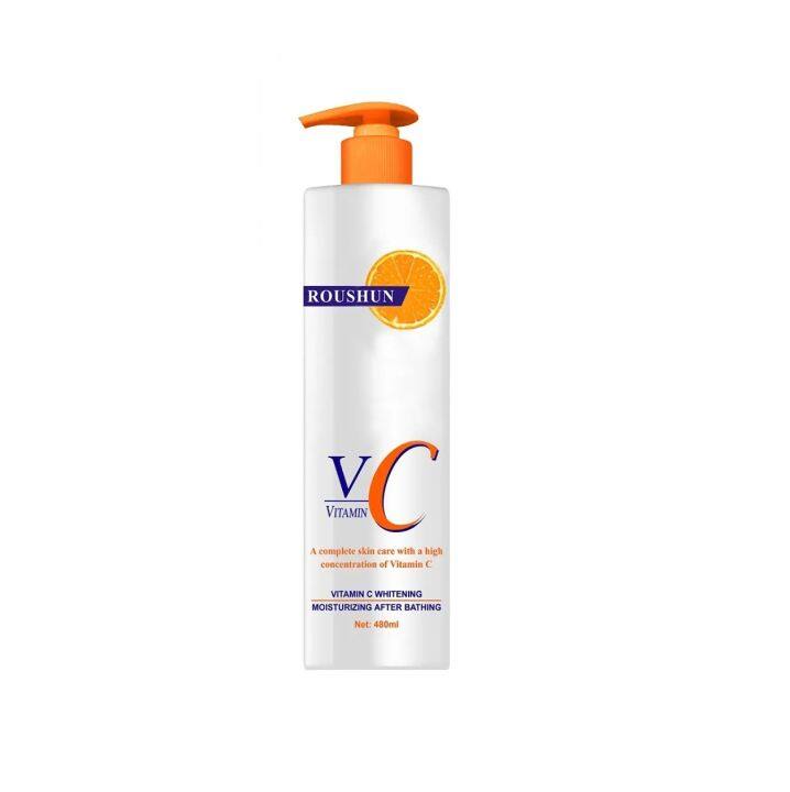 โลชั่นวิตามินซี-roushun-vitamin-c-body-lotion-สารสกัดวิตามินซีเข้มข้น-บำรุงผิวขาวกระจ่างใส-ชุ่มชื้นยาวนาน-ให้ผิวเรียบเนียน