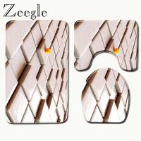 （Duoduo store)Zeegle ผ้าคลุมเบาะรองนั่งห้องน้ำพรมปูพื้นผ้าสักหลาดสำหรับใช้ในบ้าน,เสื่อปูห้องน้ำผ้าปูแห้งเร็วห้องน้ำพรมเช็ดเท้าไม่ลื่น