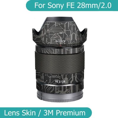 สติกเกอร์เลนส์กล้องถ่ายรูป SEL28F20ห่อฟิล์มป้องกันรูปลอกสกินสำหรับโซนี FE 28 F2 28มม. 2.0 28มม./2.0 Fe28mm/2