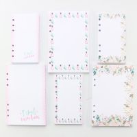 Domikee original cute student cartoon 6 holes refilling inner papers for binder notebooks school stationery supplies A5A6 Note Books Pads