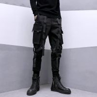 【CC】✧❐◆  HOUZHOU Techwear Pants for Men Trousers Male Streetwear Hip Hop Fashion