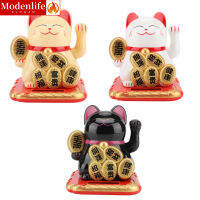 [Modenlife] 8.5 × 9.5 × 9.5ซม. แสงอาทิตย์ที่น่ารัก Swing LuckyCat เครื่องประดับตกแต่งแมวตกแต่งบ้านต้อนรับโชคลาภ