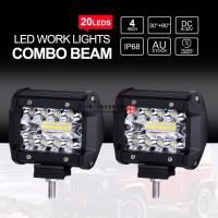 【CW】 Headlights 12V Bar Offroad Flood for Truck Car SUV 4WD Boat moto