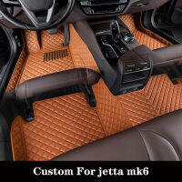 CUSTOM รถสำหรับ Volkswagen Jetta Mk6 2011 2013 2013 2014 2015 2016 Non-SLIP Foot Pad พรมพรมอัตโนมัติ ac.cessory