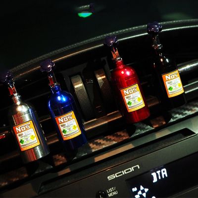NOS air Freshener Fragrance Ntrogen Bottle Diffuser Car Tuning Part Ornaments Flavoring For Car Smell Perfume Scent