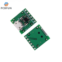 pcbfun โมดูลเพื่อ TTL สำหรับ USB MSOP10 CH340E โมดูล CH340G ทางเลือก5V/3.3V USB สายแปลงซีเรียลเพื่อ TTL