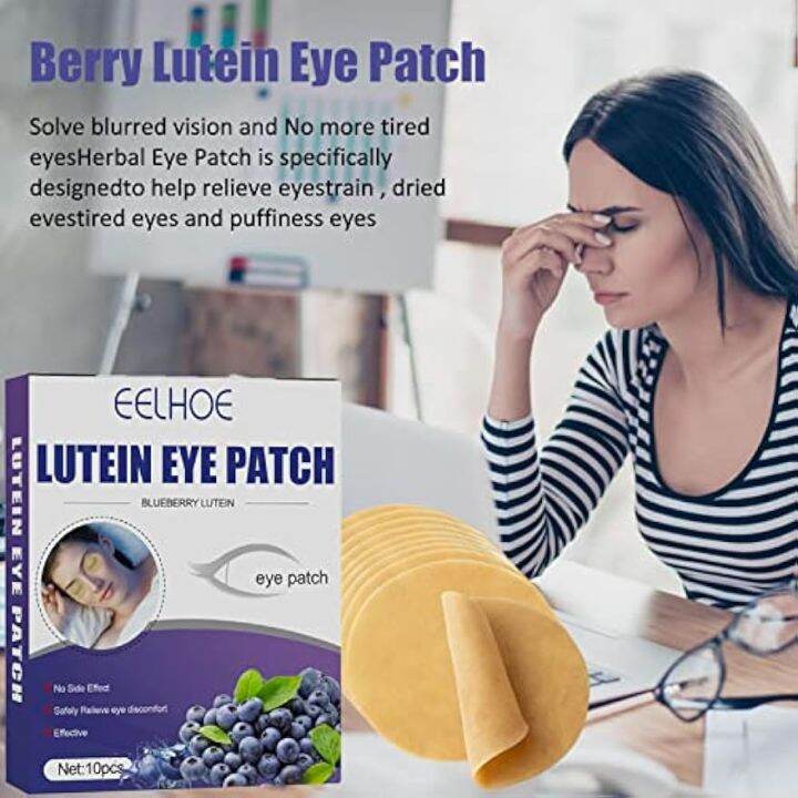 Eye Patch For Adults, Blueberry Lutein Eye Patch For Dry Eyes, Cold